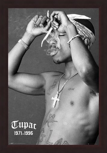 Framed Framed Music, Morals and Cigarettes - Tupac