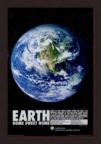 Framed Framed Home Sweet Home - Planet Earth
