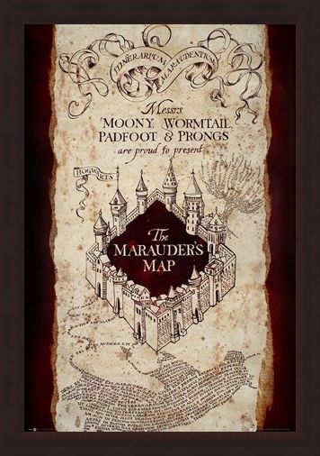 Framed Framed Messrs. Moony, Wormtail, Padfoot & Prongs - Harry Potter