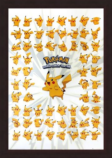 Framed Framed The Pokemon With A Punch - Pokemon - Pikachu