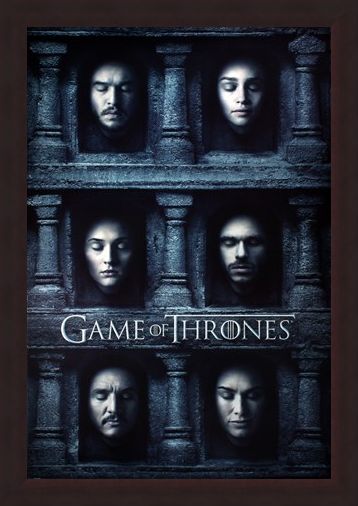 Framed Framed Hall Of Faces - Game Of Thrones