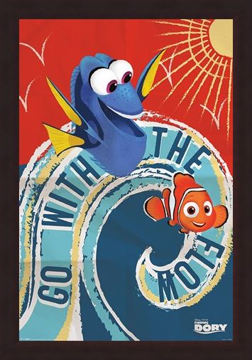 Framed Framed Go With The Flow - Finding Dory