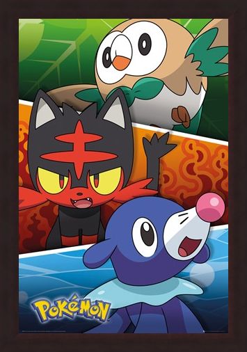 Framed Framed Alola Partners - Pokemon