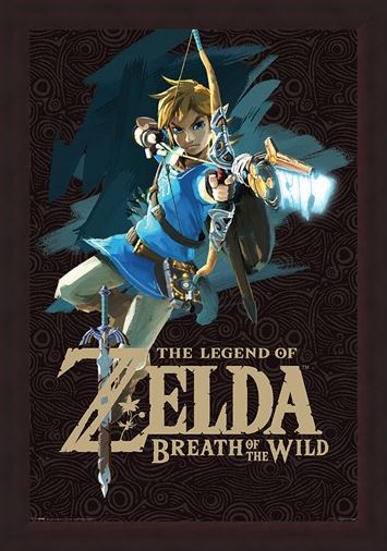 Framed Framed Breath Of The Wild Cover Art - The Legend Of Zelda