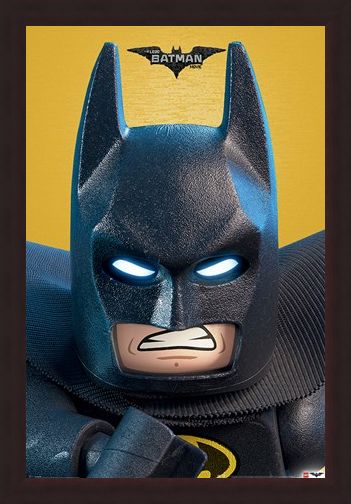 Framed Framed Lego Batman Close-Up - Lego Batman