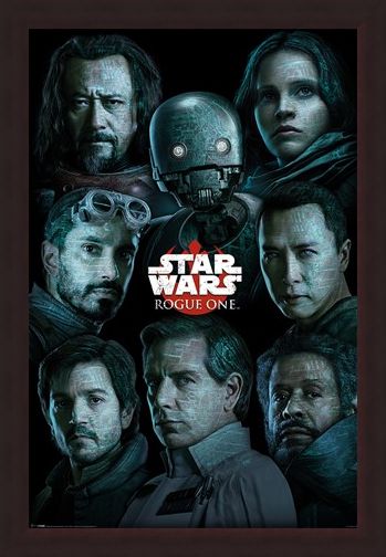 Framed Framed The Rebel Alliance Versus The Empire - Star Wars Rogue One