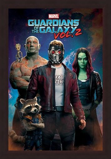 Framed Framed Characters In Space - Guardians Of The Galaxy Vol.2
