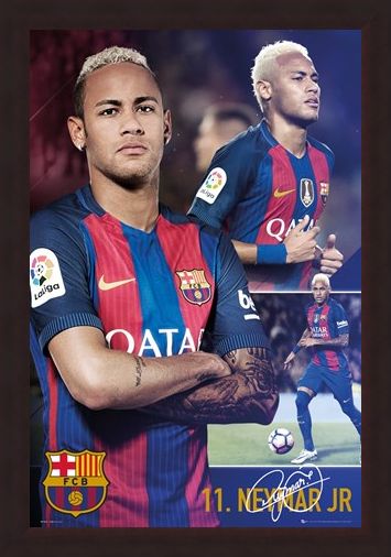 Framed Framed Neymar Jr - Barcelona Football Club