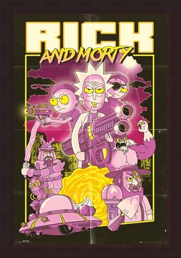Framed Framed Action Movie - Rick and Morty