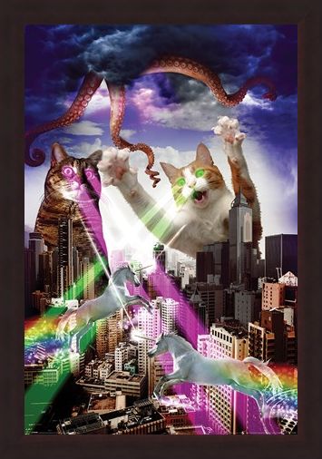 Framed Framed Apocalypse Meow - Animal Invasion