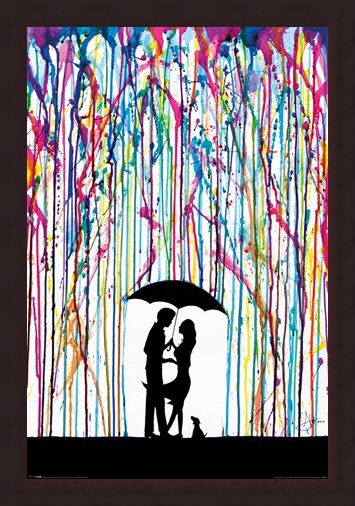 Framed Framed Raining Colour - Marc Allante