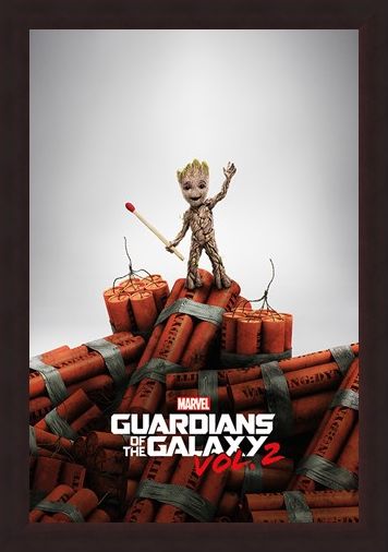 Framed Framed Groot Dynamite - Guardians Of The Galaxy Vol. 2