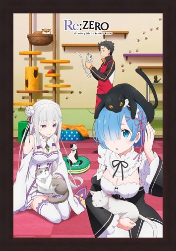 Framed Framed Starting Life in Another World - Re Zero Cats