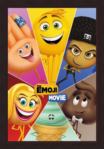 Framed Framed Star Characters - The Emoji Movie