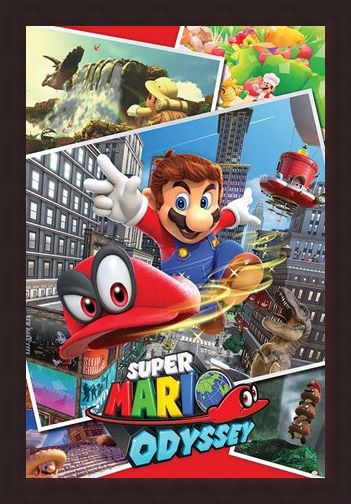 Framed Framed Odyssey Collage - Super Mario