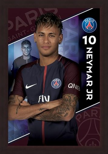 Framed Framed Neymar 16-17 - PSG