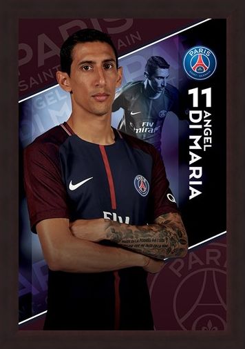 Framed Framed Di Maria 17/18 - PSG