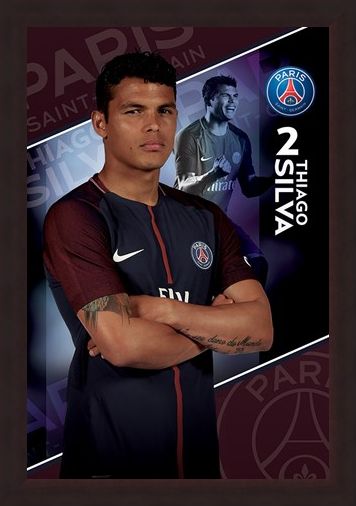 Framed Framed Silva 17/18 - PSG