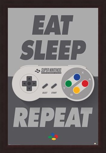 Framed Framed SNES Controller - Nintendo