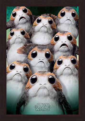 Framed Framed Many Porgs - Star Wars The Last Jedi