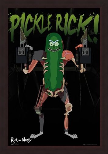 Framed Framed Pickle Rick - Rick and Morty