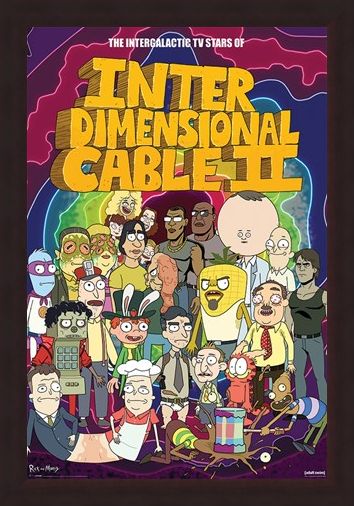 Framed Framed Stars of Interdimensional Cable - Rick and Morty