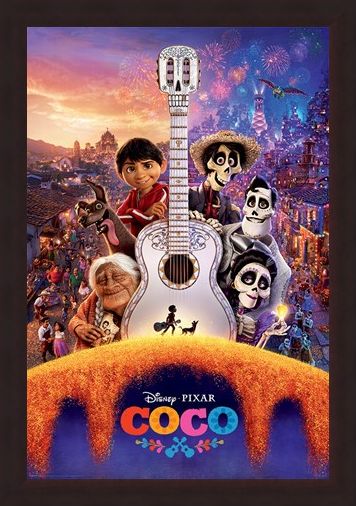 Framed Framed Día de Muertos Guitar - Coco