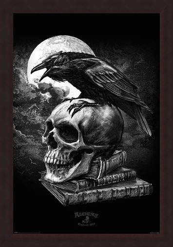 Framed Framed Poe's Raven - Alchemy