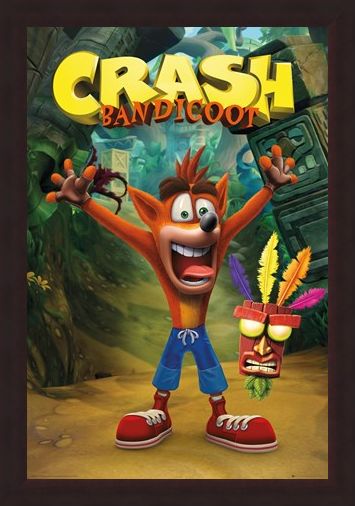 Framed Framed Crash and Aku Aku - Crash Bandicoot