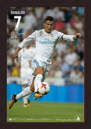 Framed Framed Ronaldo 17/18 - Real Madrid