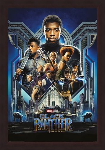 Framed Framed One Sheet - Black Panther
