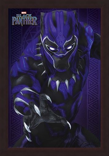 Framed Framed Glow - Black Panther