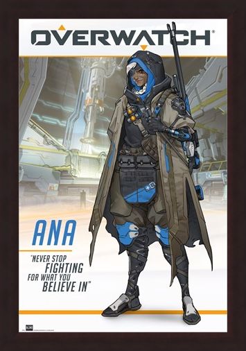 Framed Framed Ana The World's Most Elite Sniper - Overwatch