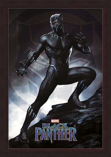 Framed Framed Black Panther Stance - Marvel