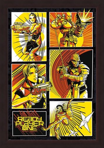 Framed Framed Comic Panels - Ready Player One