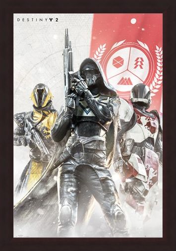 Framed Framed Hunter, Warlock and Titan - Destiny 2