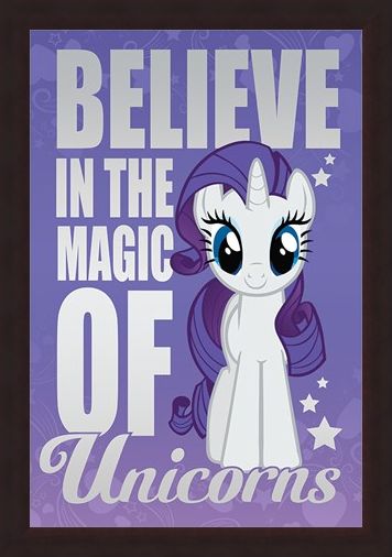 Framed Framed Believe In The Magic Of Unicorns - My Little Pony