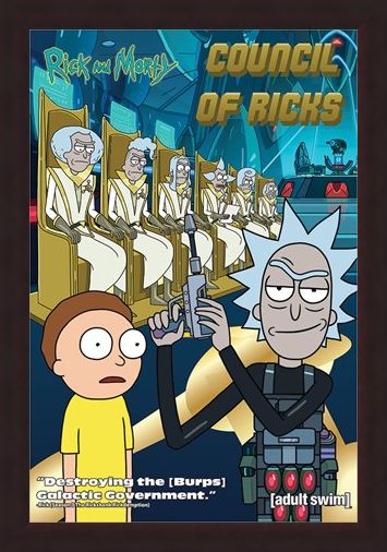 Framed Framed Council Of Ricks - Rick and Morty