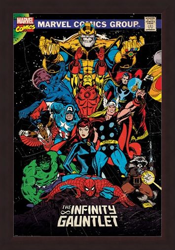 Framed Framed The Infinity Gauntlet Retro - Marvel