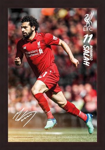 Framed Framed Salah 18/19 - Liverpool