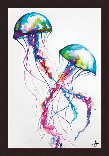 Framed Framed Jellyfish - Marc Allante