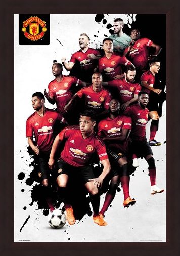 Framed Framed Players 18-19 - Manchester United