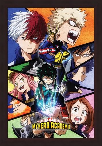 Framed Framed Characters Mosaic - My Hero Academia