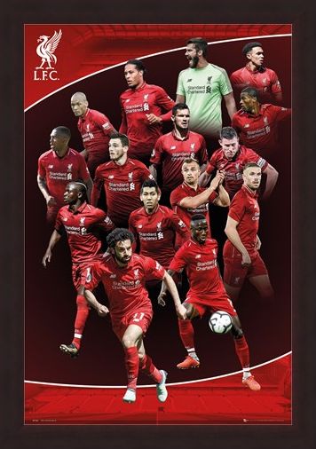 Framed Framed Team Photo - Liverpool FC