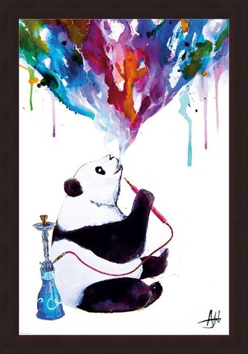 Framed Framed Chai Panda - Marc Allante