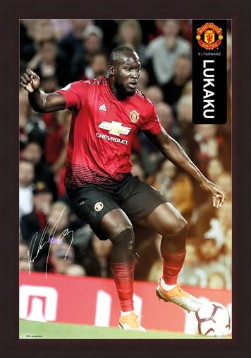 Framed Framed Lukaku 18-19 - Manchester United