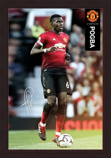 Framed Framed Pogba 18-19 - Manchester United