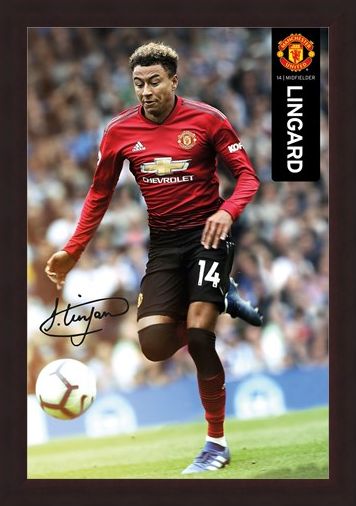 Framed Framed Lingard 18-19 - Manchester United