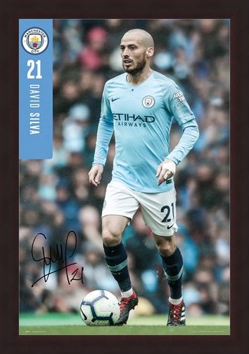 Framed Framed Silva 18-19 - Manchester City