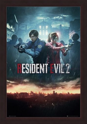 Framed Framed City Key Art - Resident Evil 2